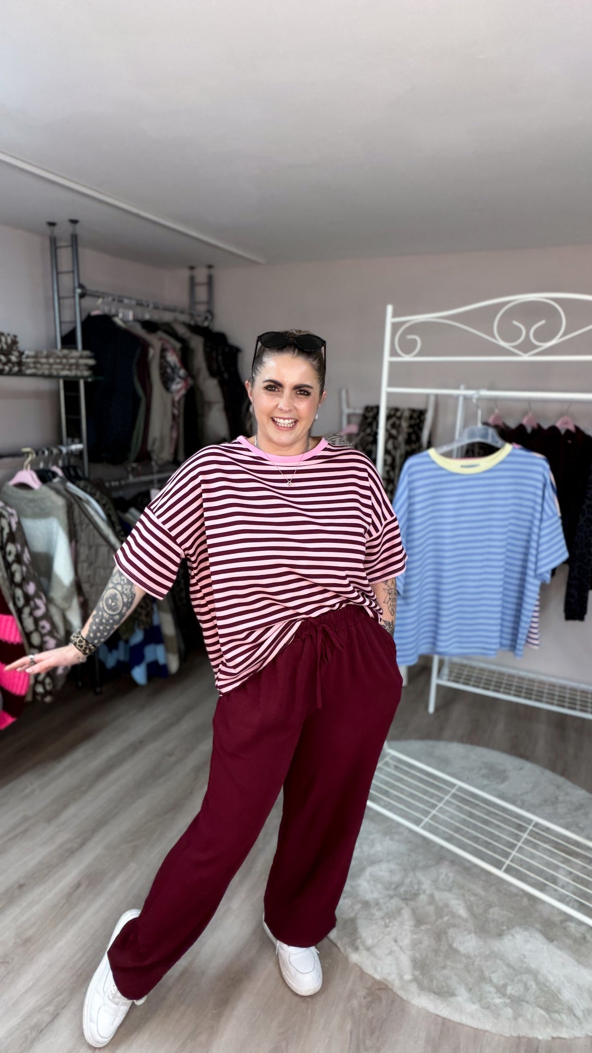 Shirt, geringelt, oversized geschnitten 70270
