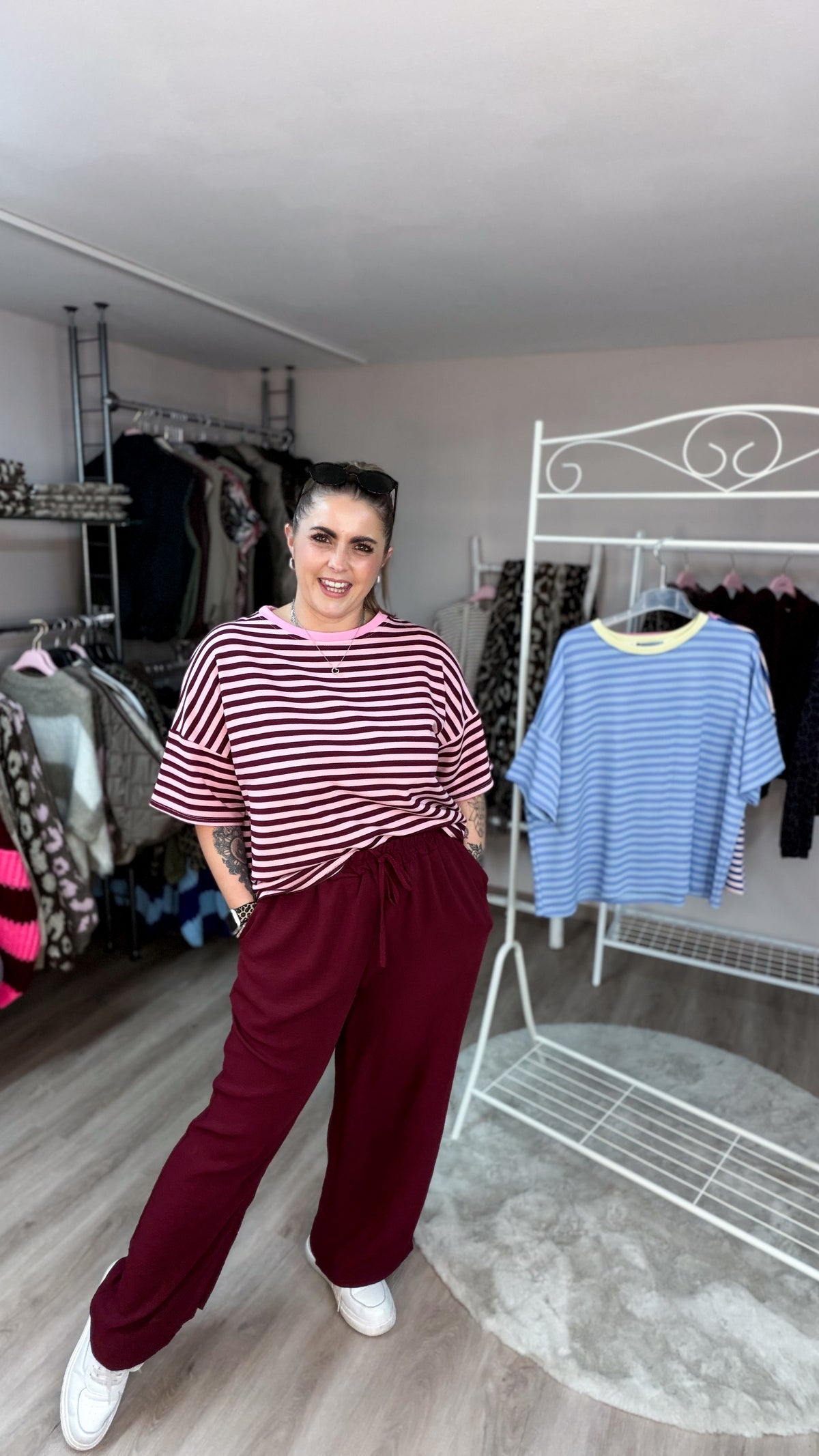 Shirt, geringelt, oversized geschnitten 70270