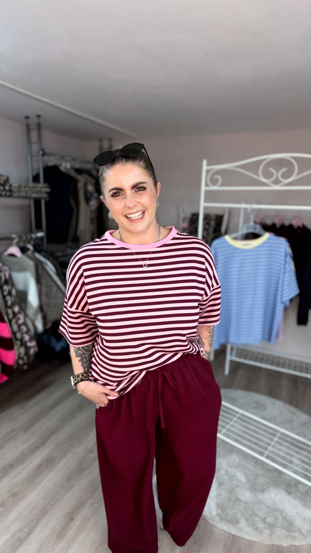 Shirt, geringelt, oversized geschnitten 70270