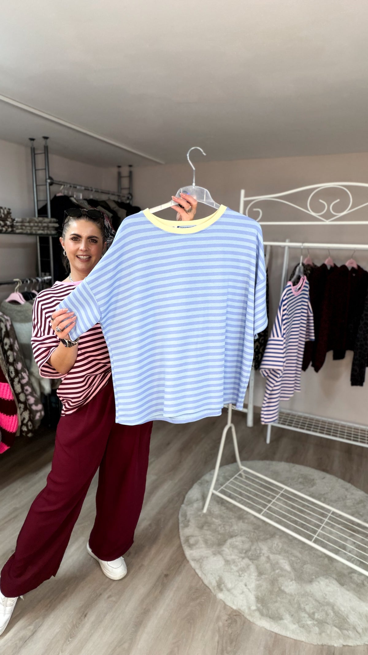 Shirt, geringelt, oversized geschnitten 70270