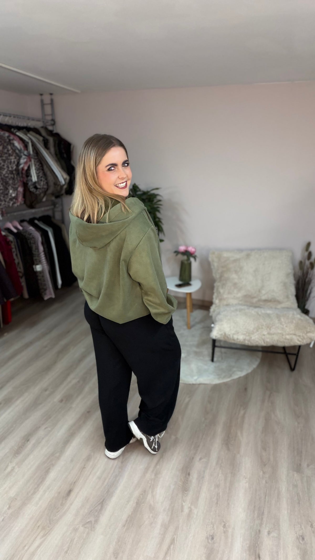 Blouson Jacke mit Kapuze 70417