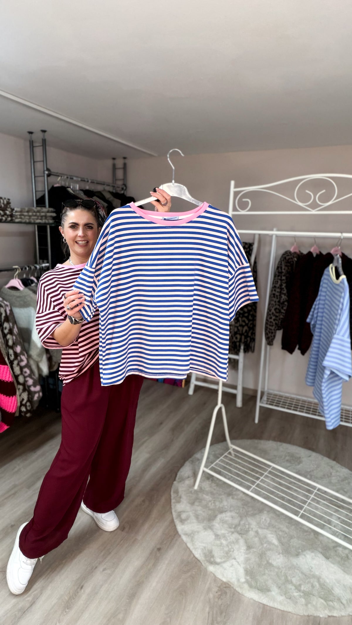 Shirt, geringelt, oversized geschnitten 70270